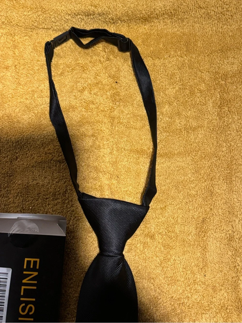 Black Kids Pre-tied Tie for Children